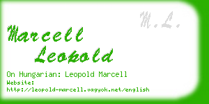 marcell leopold business card